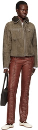 Saks Potts Taupe Felix Shearling Jacket