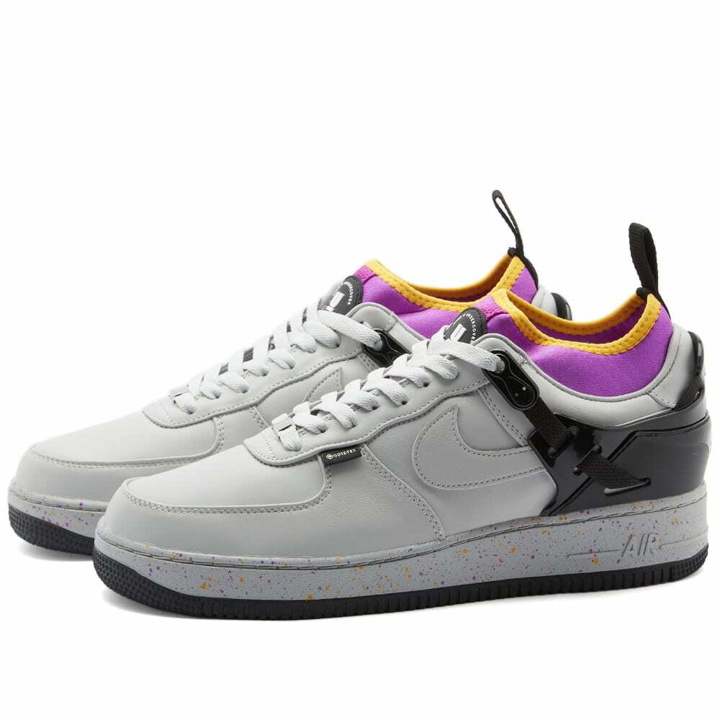 Photo: Nike x Undercover Air Force 1 Low Sp Sneakers in Grey Fog/Black/Gold