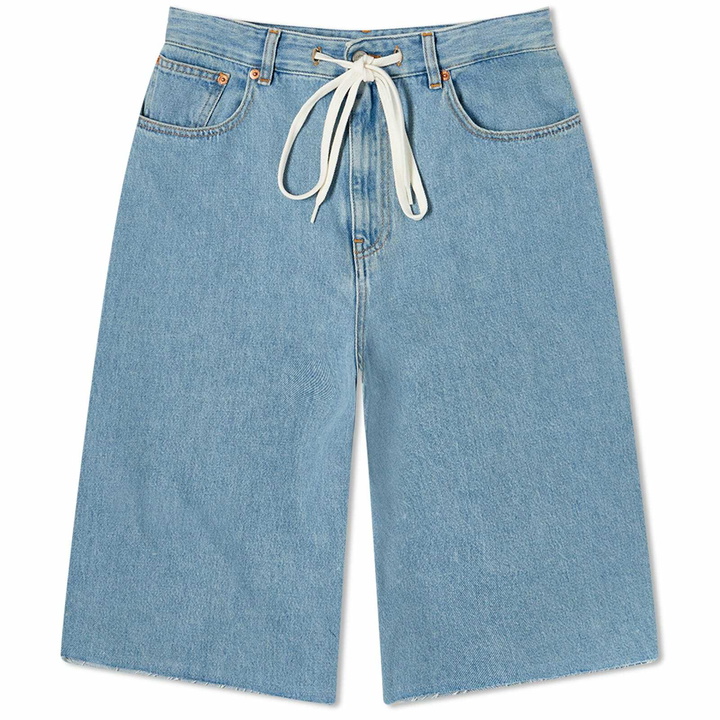 Photo: MM6 Maison Margiela Women's Longline Denim Short in Cream