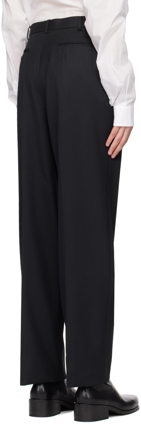 Johnlawrencesullivan Black Straight Trousers