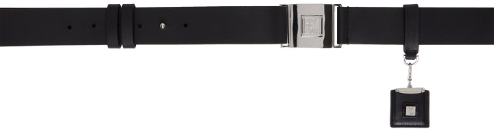 Photo: Wooyoungmi Black Leather Button Belt