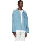 Off-White Blue Suede Taft Point Jacket