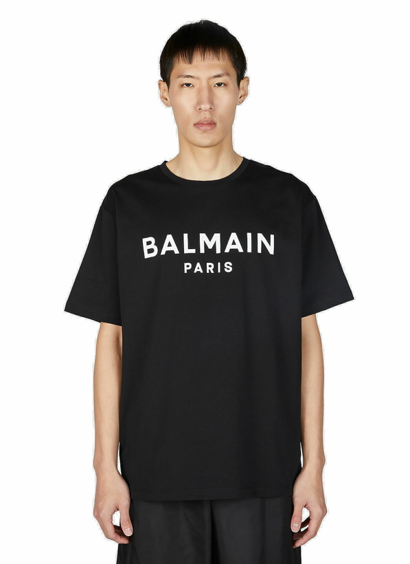 Photo: Balmain - Logo Print T-Shirt in Black