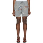 Telfar Grey Cut-In Tour Sweat Shorts