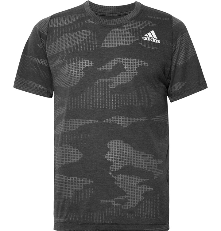 Photo: Adidas Sport - FreeLift Camouflage-Print Climalite T-Shirt - Black