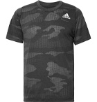 Adidas Sport - FreeLift Camouflage-Print Climalite T-Shirt - Black