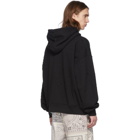 Amiri Black Oversized Shotgun Hoodie