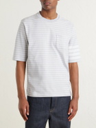 Thom Browne - Striped Cotton Jersey T-Shirt - Gray