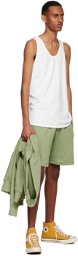 Bather Green Organic Cotton Shorts