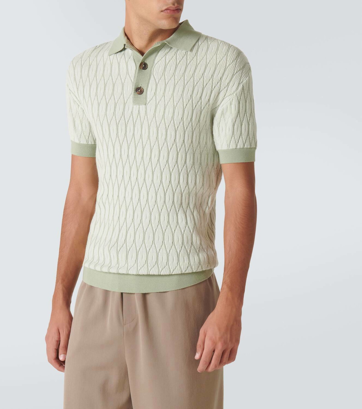 King & Tuckfield Wool polo sweater