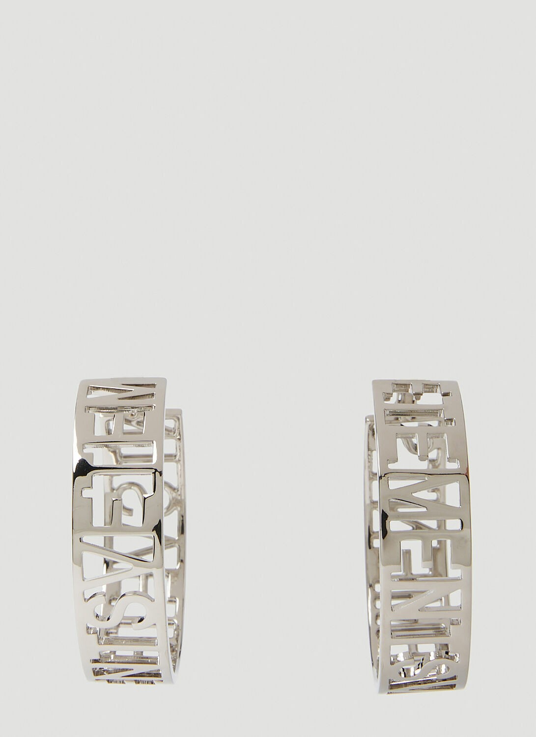 VETEMENTS Logo Hoop Earrings