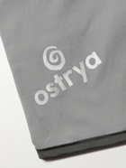 OSTRYA - Ironwood Straight-Leg Mesh-Trimmed Nylon-Blend Shorts - Gray