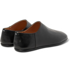Maison Margiela - Tabi Collapsible-Heel Split-Toe Leather Loafers - Men - Black