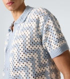 Frescobol Carioca Pinto crochet cotton cardigan