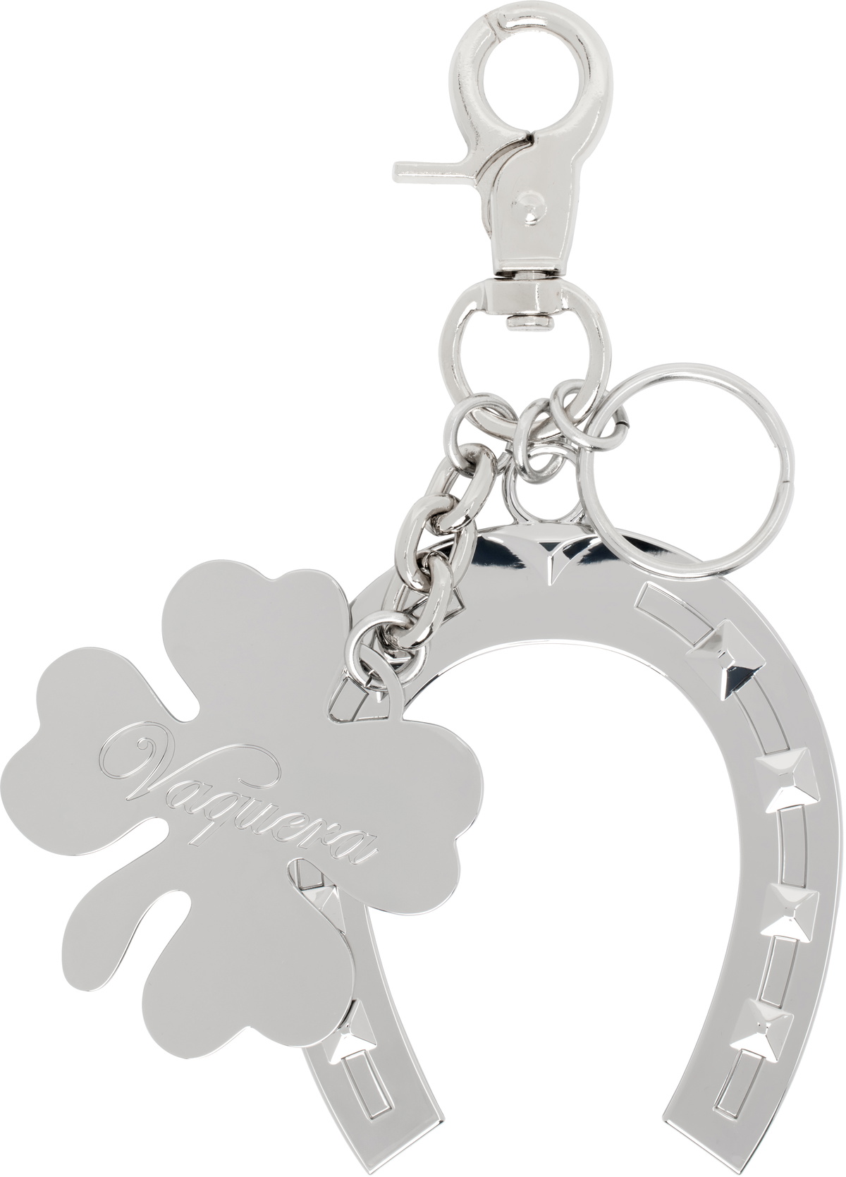 VAQUERA Silver Charm Keychain
