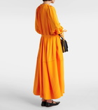 CO Bubble pleated maxi dress