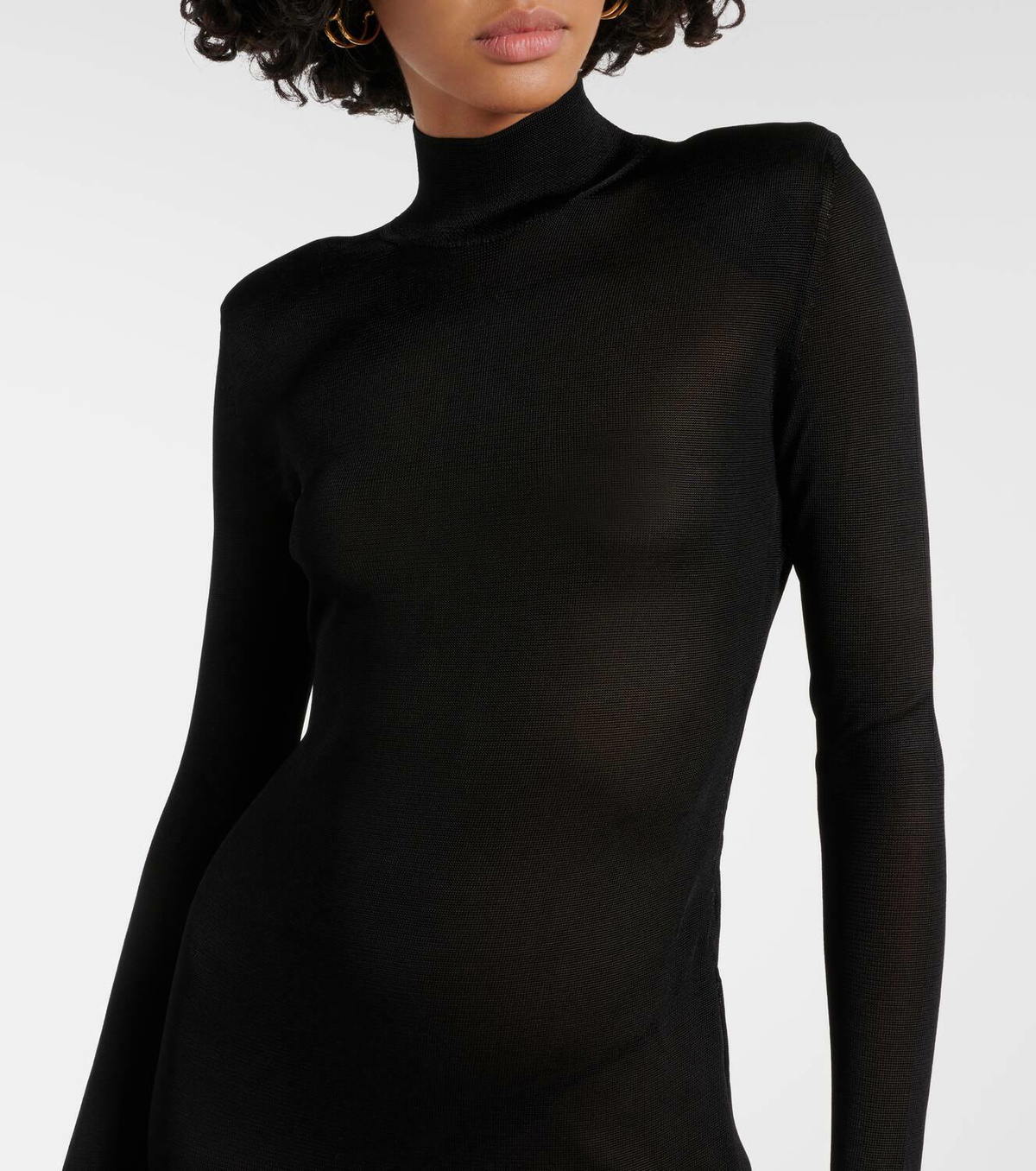 【Tom Ford】 High-neckジャージ maxiドレス Tom Ford High-neck jersey maxi dress TOM FORD