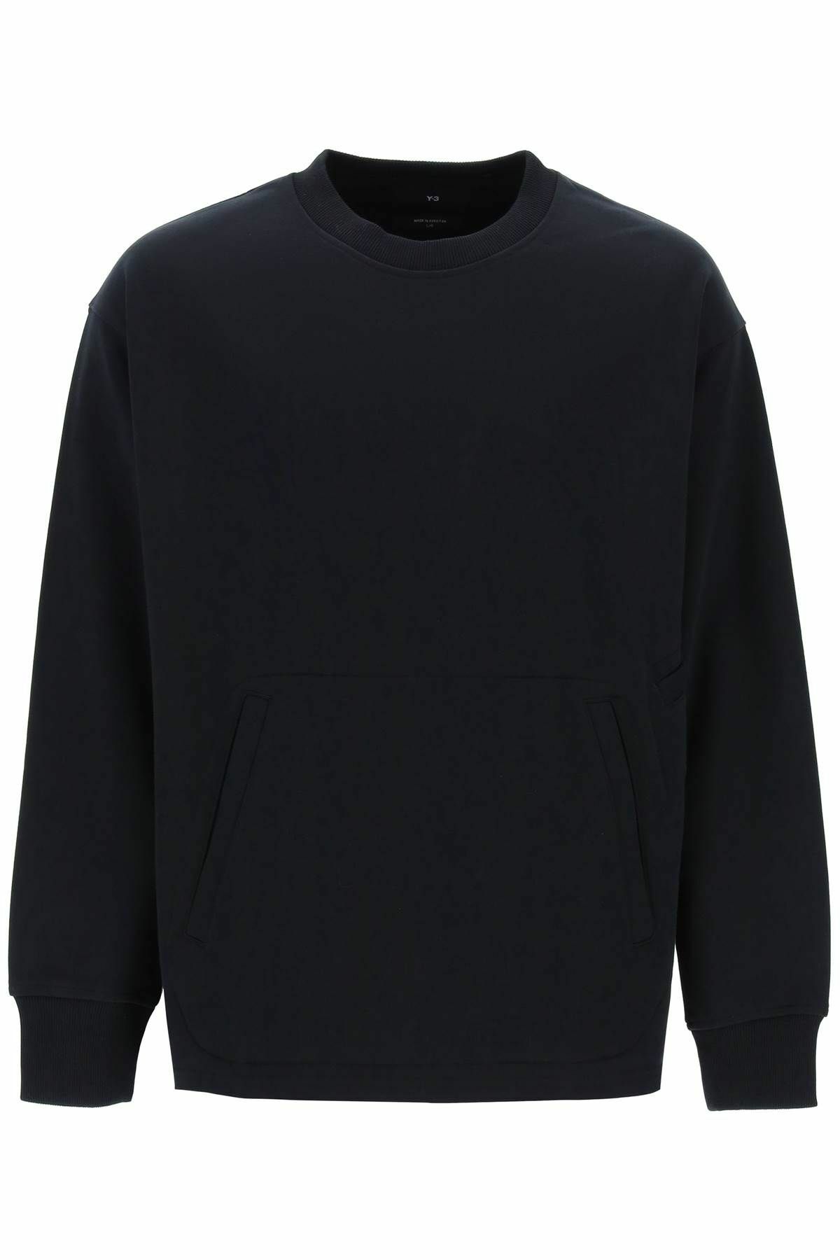 Y-3 "oversized cotton blend sweat Black Y-3
