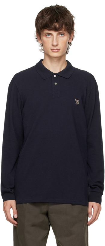 Photo: PS by Paul Smith Navy Zebra Polo