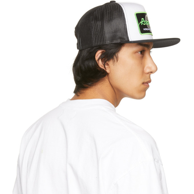 Psychworld Black and White Trucker Cap