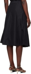 3.1 Phillip Lim Black Utility Poplin Midi Skirt