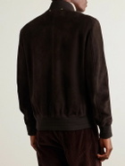Paul Smith - Suede Bomber Jacket - Brown