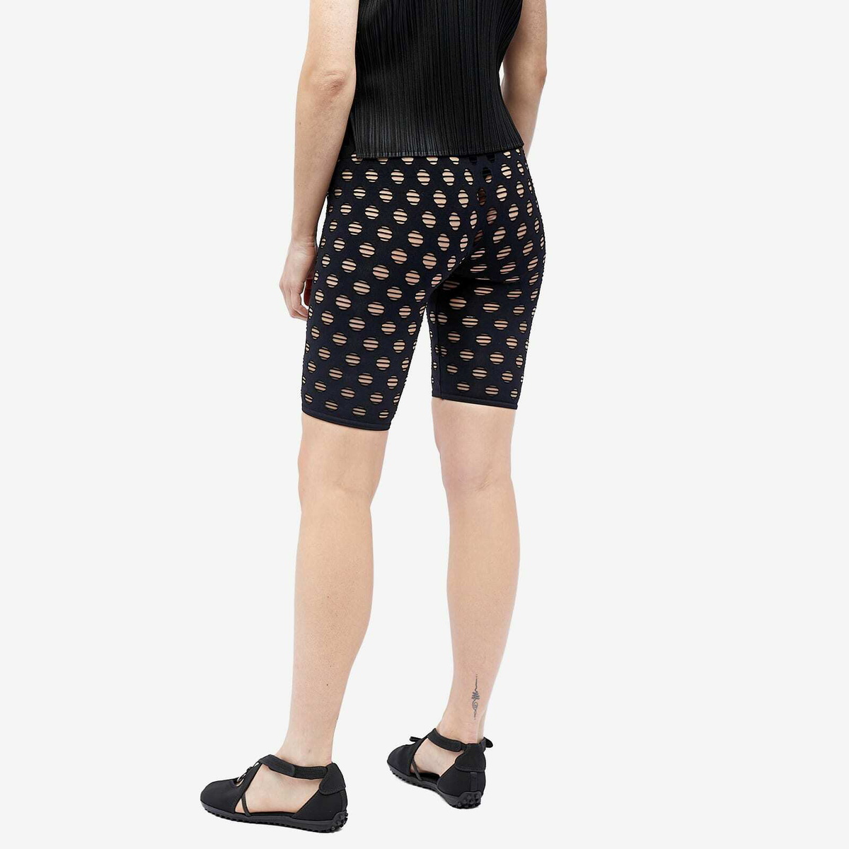 Maisie Wilen Women's Perforated Shorts in Black