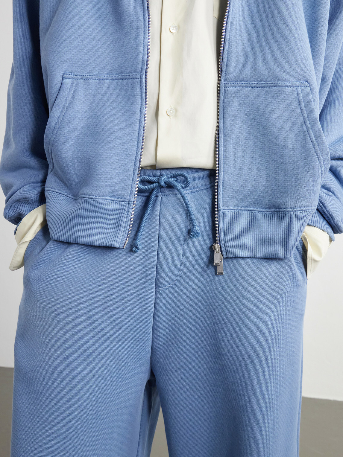 The Elder Statesman - Tapered Cotton-Jersey Drawstring Sweatpants - Blue