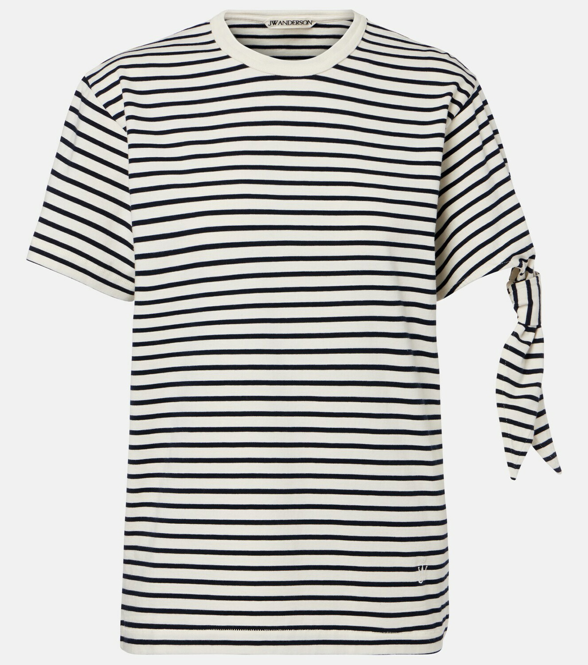 JW Anderson Striped cotton jersey T-shirt