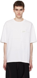 Feng Chen Wang White Paneled T-Shirt