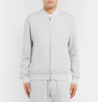 Brunello Cucinelli - Cotton-Blend Jersey Zip-Up Sweatshirt - Men - Light gray