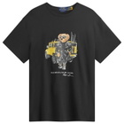 Polo Ralph Lauren Men's Defender Bear T-Shirt in Cr24 Polo Black Defender Bear