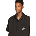 We11done Black WD Logo Short Sleeve Shirt