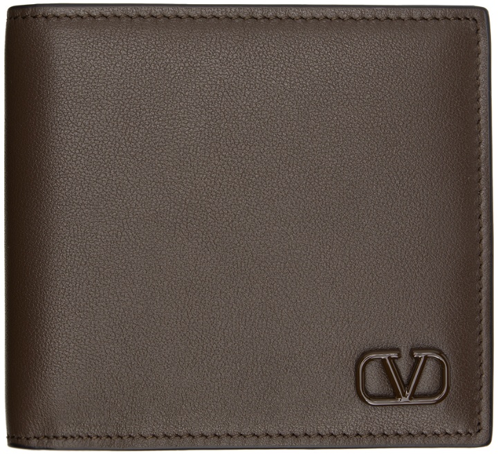 Photo: Valentino Garavani Brown Logo Wallet
