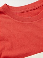 BIRDWELL - Comp Striped Cotton-Jersey T-Shirt - Red