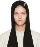ADER error Black Ear Flap Beanie