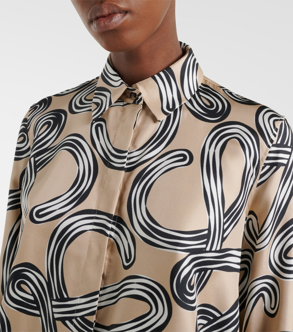 Loewe Paula's Ibiza Anagram silk shirt