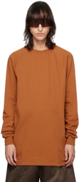 Rick Owens Orange Baseball Sweatshirt