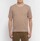 Folk - Striped Cotton-Jersey T-Shirt - Men - Brown