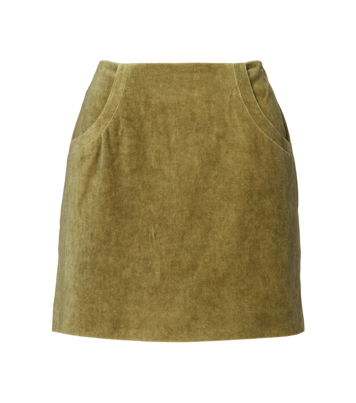 Photo: Blazé Milano Coci high-rise cotton velvet miniskirt