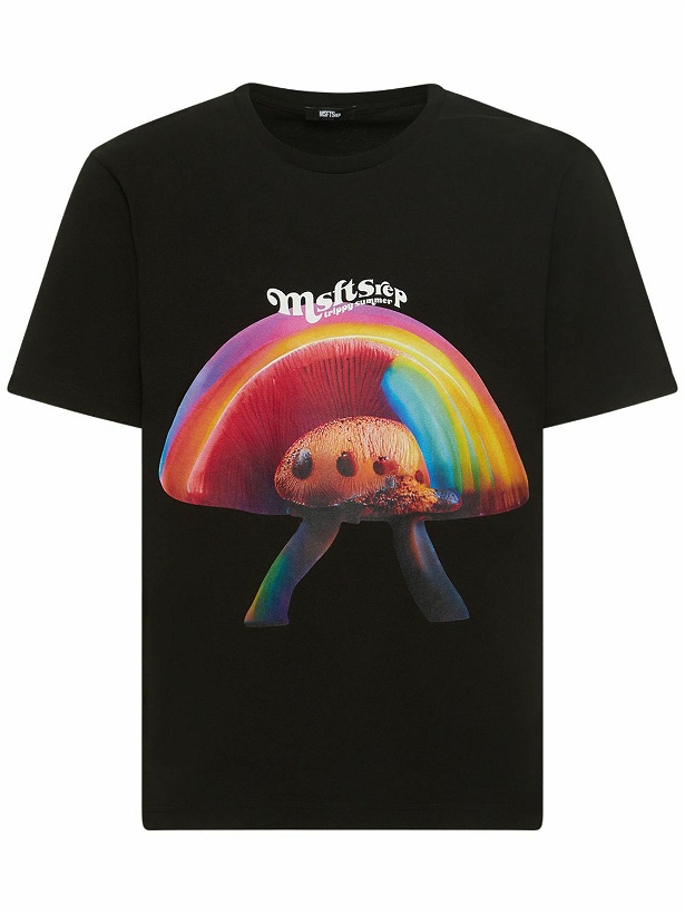 Photo: MSFTSREP - Mushroom Print Cotton Jersey T-shirt