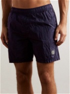 Stone Island - Logo-Appliquéd Straight-Leg Mid-Length Swim Shorts - Purple