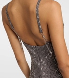 Area Crystal-embellished jersey gown