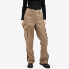 Helmut Lang Women's Cargo Trousers in Driftwood