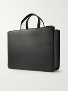 Valentino Garavani - Valentino Garavani Logo-Embellished Leather Briefcase