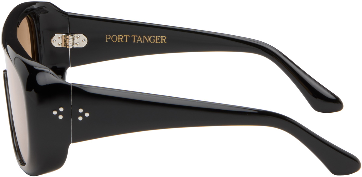 Port Tanger SSENSE Exclusive Black Sayf Sunglasses