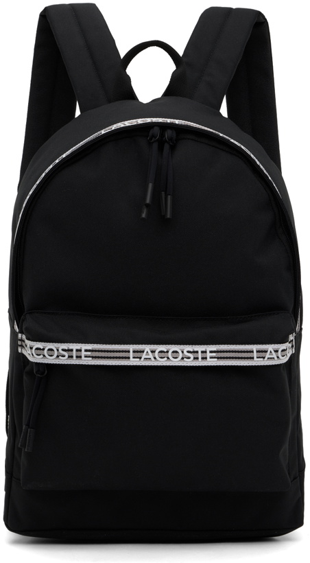 Photo: Lacoste Black Neocroc Backpack