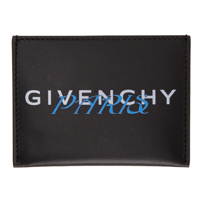 Photo: Givenchy Black and Blue Paris Card Holder