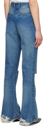 Aaron Esh Blue Distressed Jeans