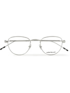 MONTBLANC - Round-Frame Silver-Tone Optical Glasses - Silver